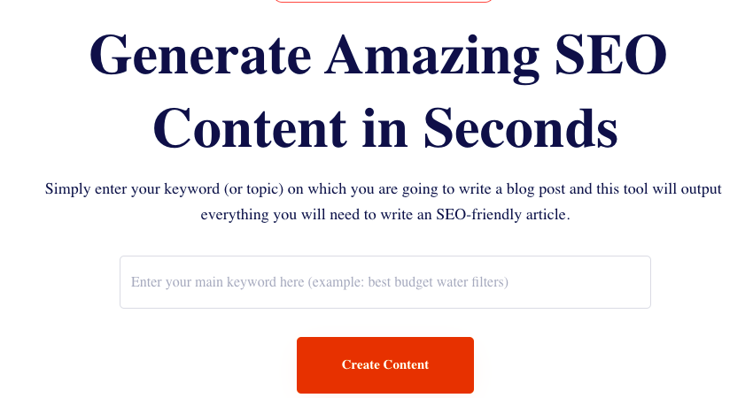AI SEO Outlines : Generate Amazing SEO Content in Seconds