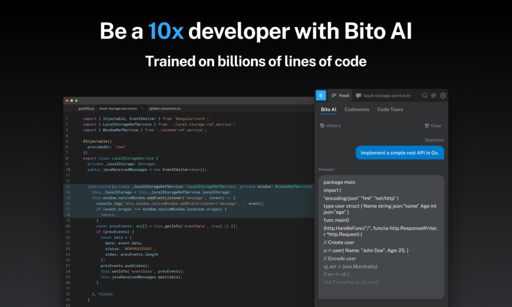 Bito : 10x faster with ChatGPT