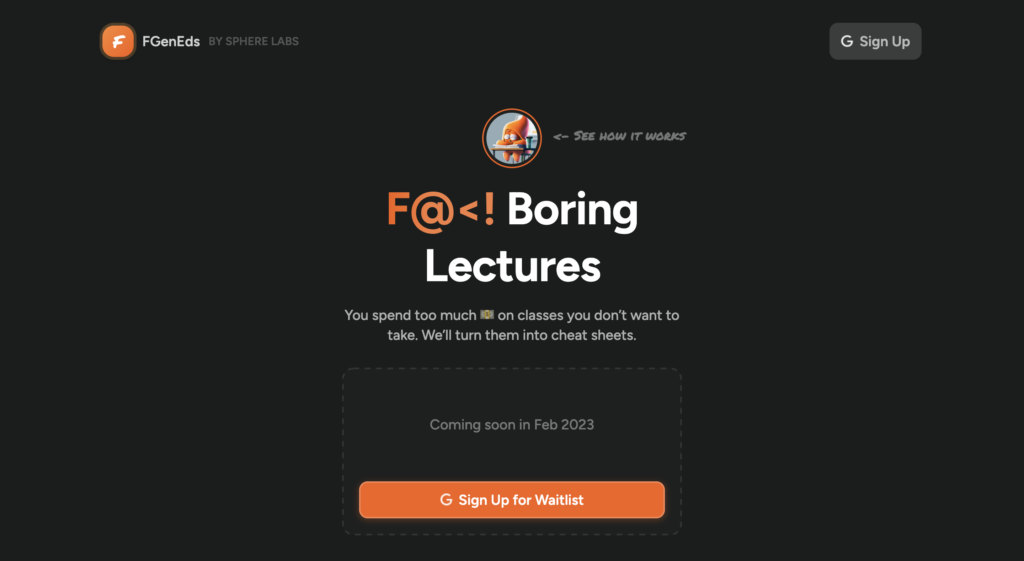 FGenEds : Lectures are Boring