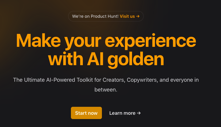Golden Chat : Make your experience with AI golden