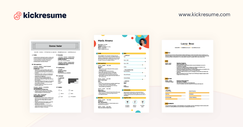 Kickresume : Your success story begins with a resume.