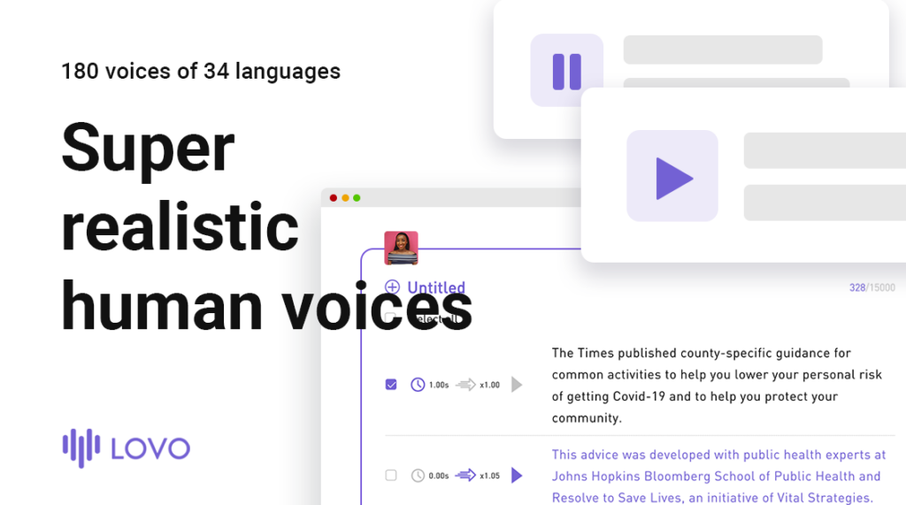 LOVO AI : Prime AI Voice Generator and Text to Speech