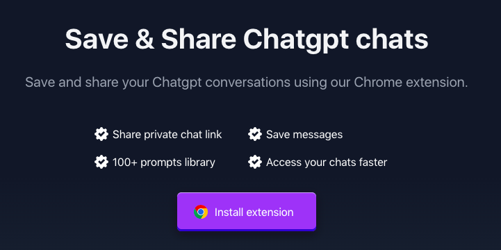 ListGPT : Save & Share Chatgpt chats