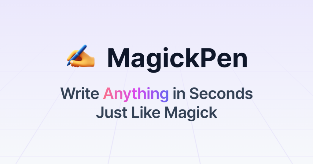 MagickPen : Just like Magick