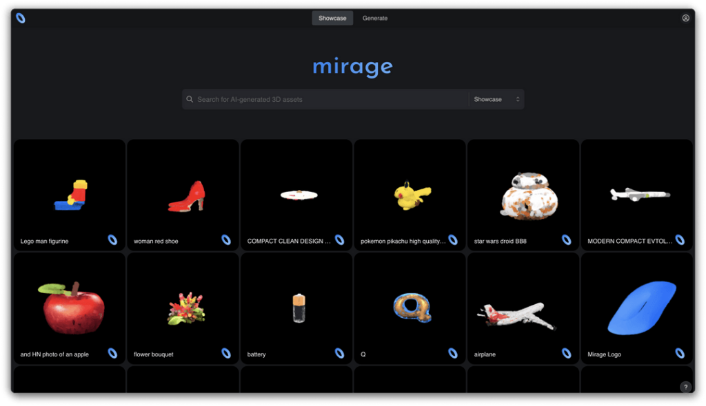 Mirage : Create at the speed of thought