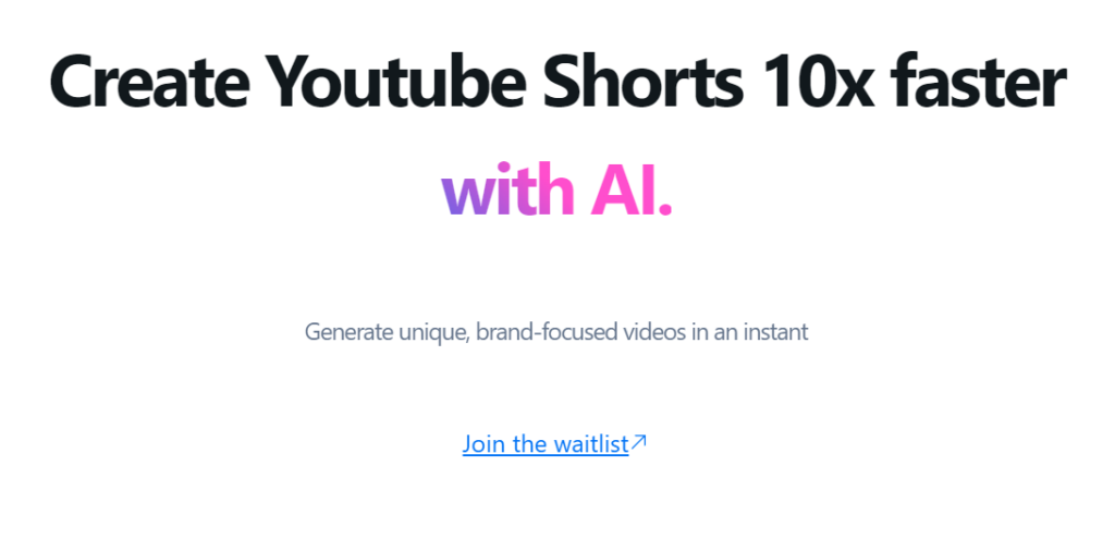 QuickVid : Create Youtube Shorts 10x faster with AI.