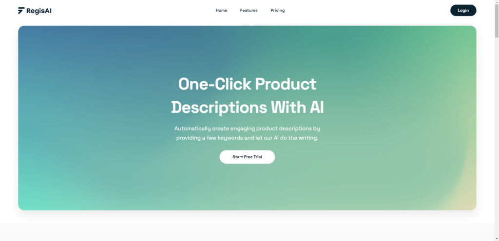 RegisAI : One-Click Product Descriptions With AI