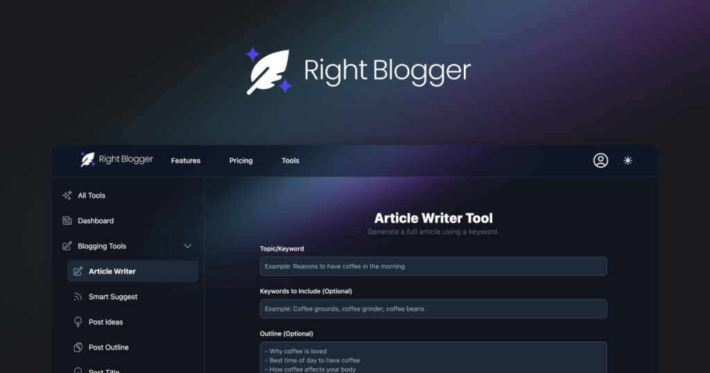 RightBlogger : Discover the Future of Blogging.