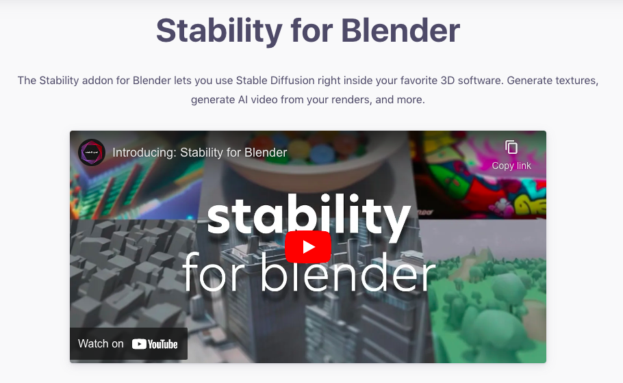 Stability for Blender : Stability for Blender
