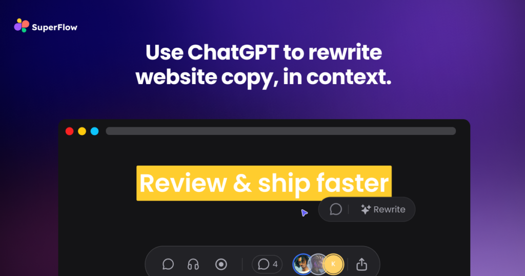 Superflow Rewrite : Bring the power of ChatGPT to your website.
