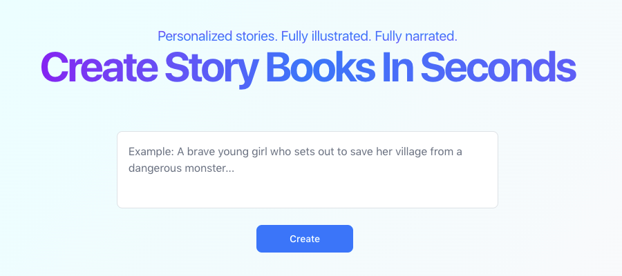 Tales Factory : Create Storybooks In Seconds