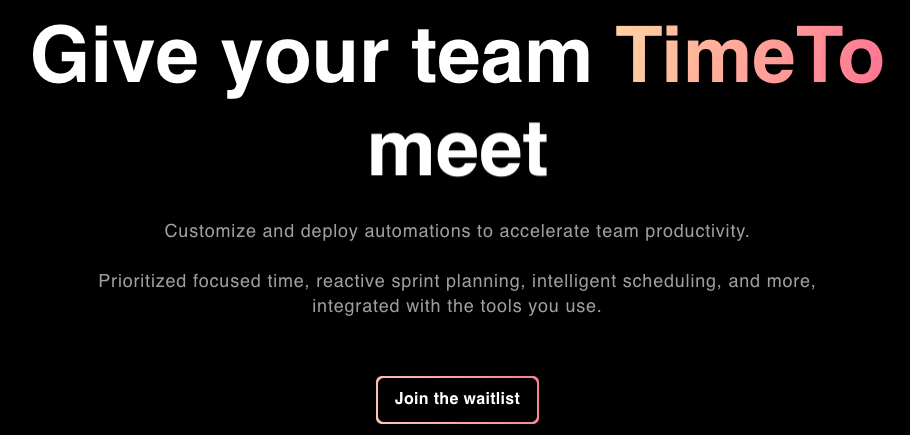 TimeTo : Give your team TimeTo