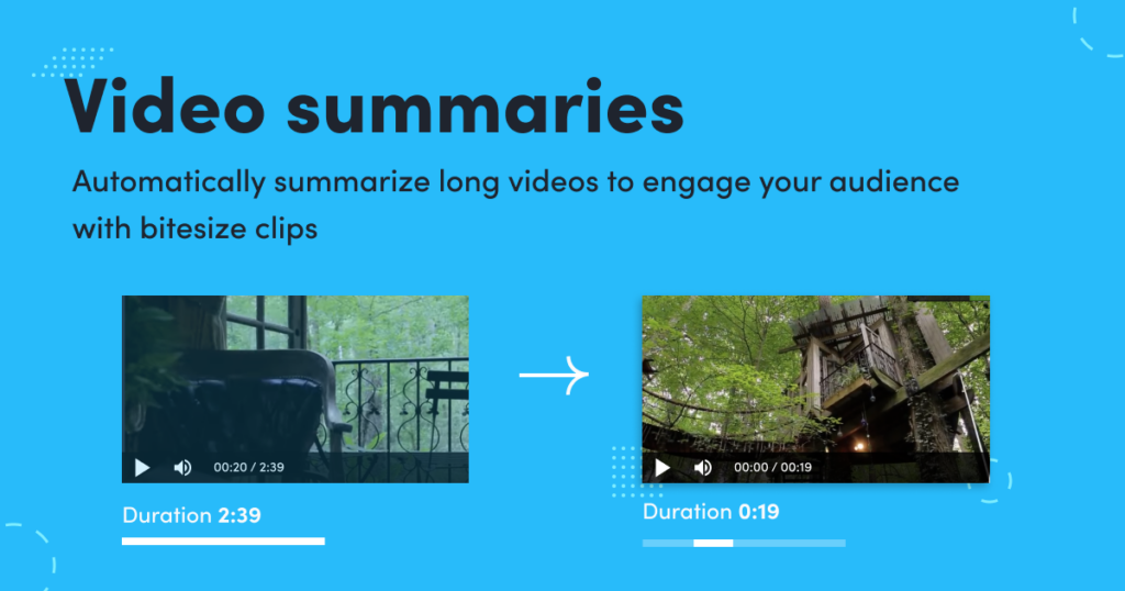 Video Summarization : Easily create engaging video summaries