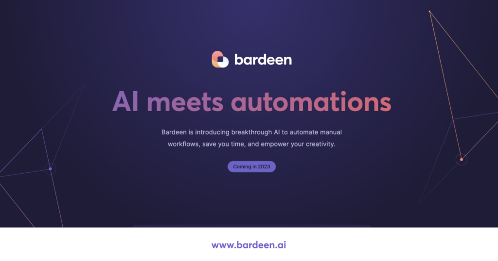 bardeen : AI meets automations