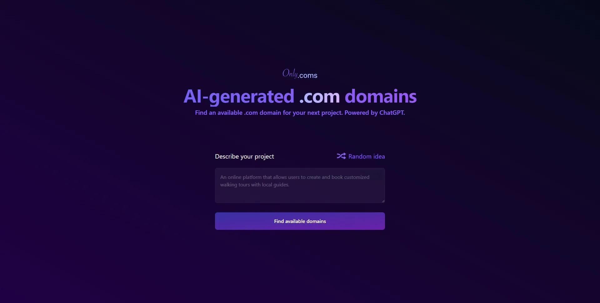OnlyComs: The Ultimate Domain Name Generator and Top Alternatives for 2023